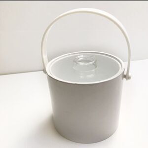 Vintage Shelton Ware Vintage Ice Bucket White Made in USA Acrylic Lid